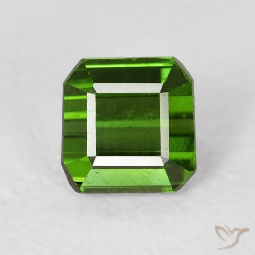 0.64ct 天然 暗绿色 碧玺, 祖母绿式切割, VVS-VS