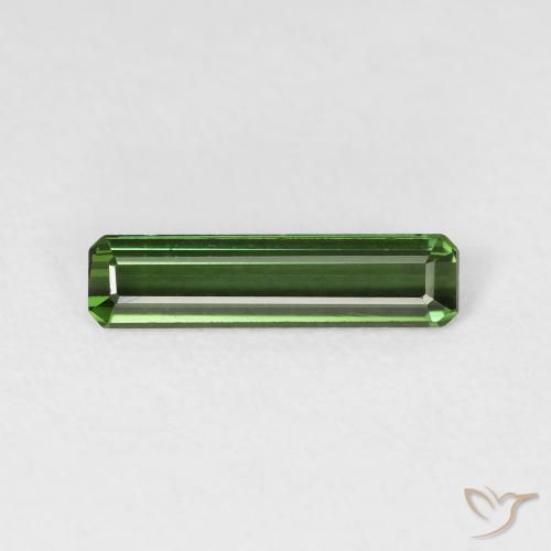 0.98ct 天然 暗绿色 碧玺, 祖母绿式切割, VVS-VS