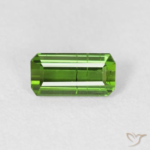 0.74ct 天然 深绿色 碧玺, 祖母绿式切割, SI
