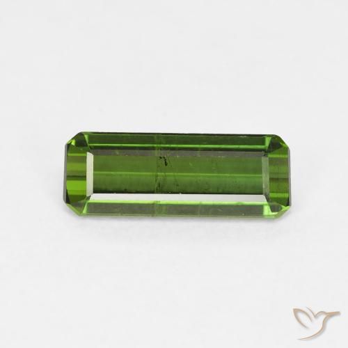 0.99ct 天然 深绿色 碧玺, 祖母绿式切割, VS