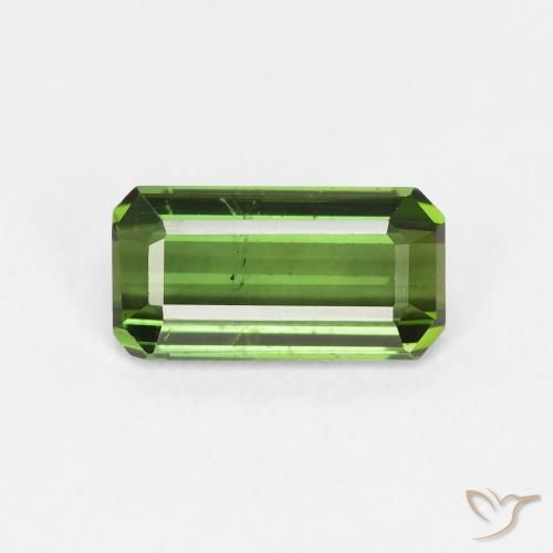 1.35ct 天然 暗绿色 碧玺, 祖母绿式切割, VS