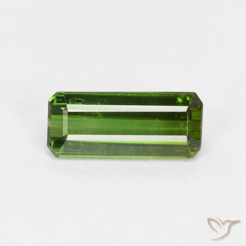 1.01ct 天然 暗绿色 碧玺, 祖母绿式切割, VS