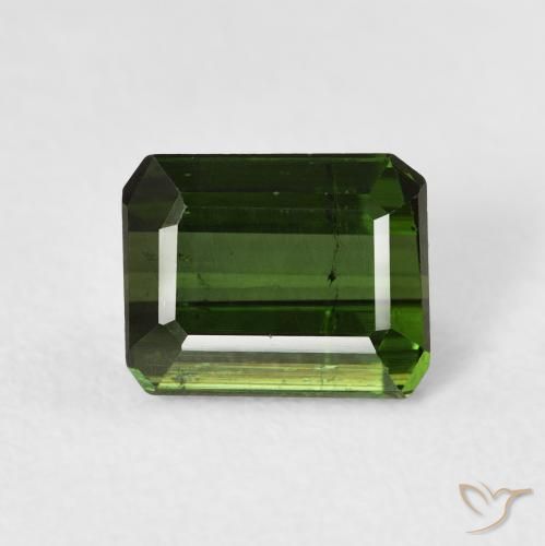 1.74ct 天然 森林绿 碧玺, 祖母绿式切割, VS-SI