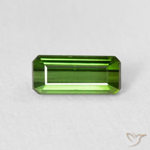0.84ct 天然 森林绿 碧玺, 祖母绿式切割, VS