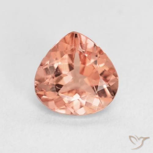 1.30ct 天然 浅橙色 碧玺, 梨形, VS