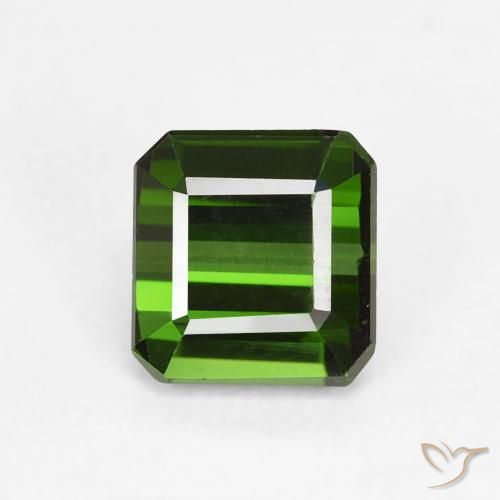 0.90ct 天然 森林绿 碧玺, 祖母绿式切割, VVS