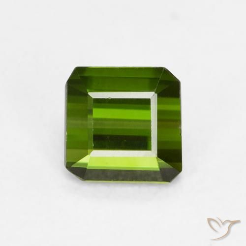 0.68ct 天然 森林绿 碧玺, 祖母绿式切割, VVS