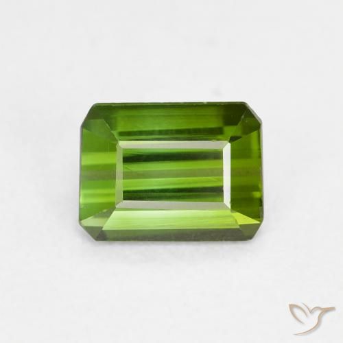 0.73ct 天然 森林绿 碧玺, 祖母绿式切割, VVS