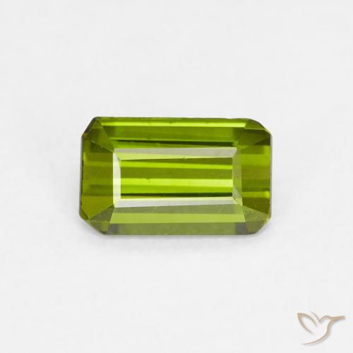 0.59ct 天然 大地绿 碧玺, 祖母绿式切割, VVS