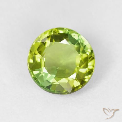 1.67ct 天然 浅绿色 碧玺, 圆形的, VS