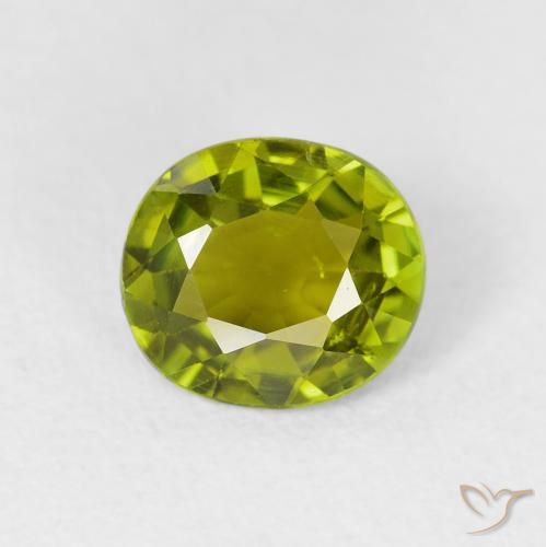 1.44ct 天然 充满活力的绿色 碧玺, 椭圆形, VS
