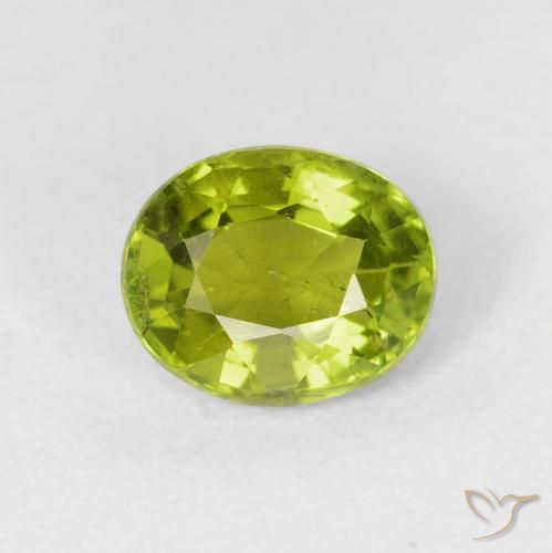 1.48ct 天然 中绿色 碧玺, 椭圆形, VS