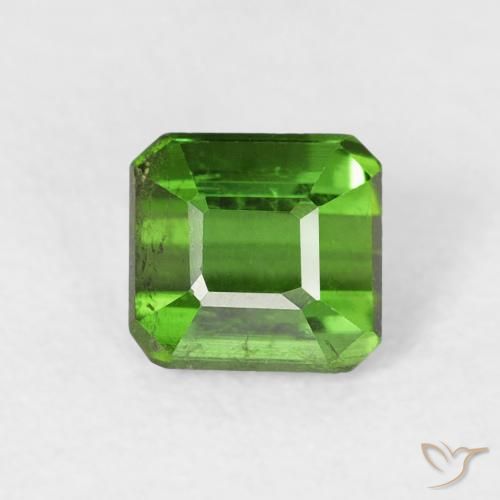 0.65ct 天然 绿色 碧玺, 祖母绿式切割, VS