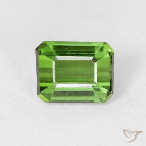 0.69ct 天然 绿色 碧玺, 祖母绿式切割, VS