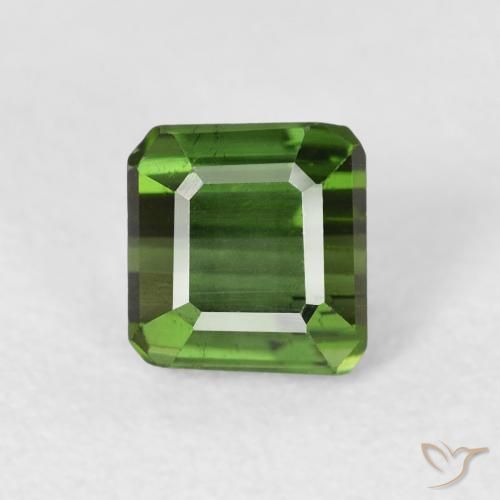 0.73ct 天然 深绿色 碧玺, 祖母绿式切割, VS
