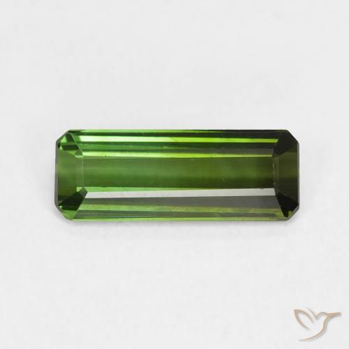 1.09ct 天然 暗绿色 碧玺, 祖母绿式切割, VVS-VS