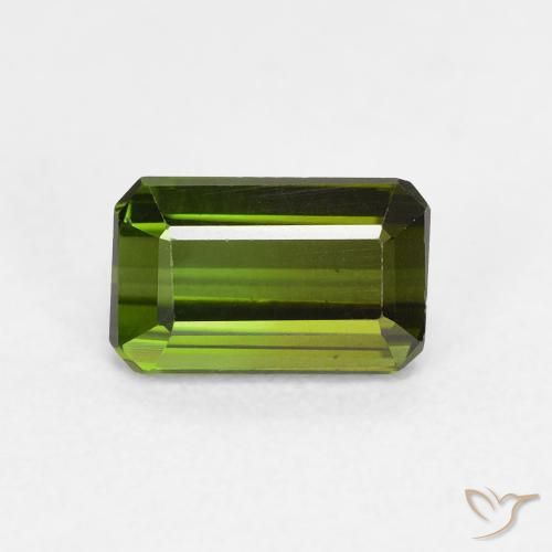 0.92ct 天然 中绿色 碧玺, 祖母绿式切割, VVS
