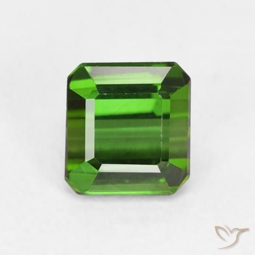 0.78ct 天然 深绿色 碧玺, 祖母绿式切割, VVS