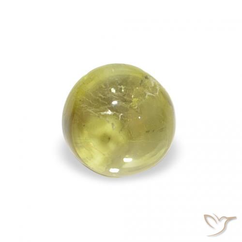 0.56ct 天然 暖绿 碧玺, 圆形的, 透明