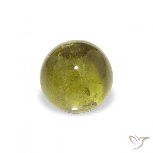 0.76ct 天然 中绿色 碧玺, 圆形的, 透明