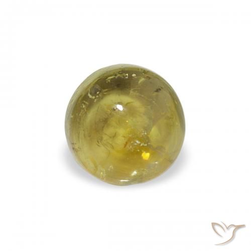 0.67ct 天然 大地绿 碧玺, 圆形的, 透明