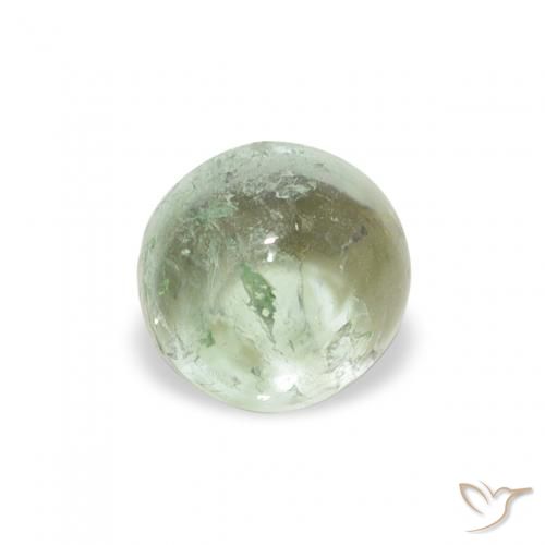 0.94ct 天然 中绿色 碧玺, 圆形的, 透明