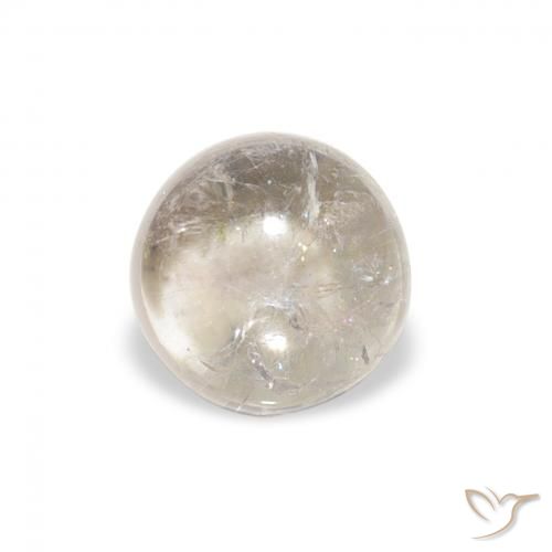 0.94ct 天然 浅灰色 碧玺, 圆形的, 透明