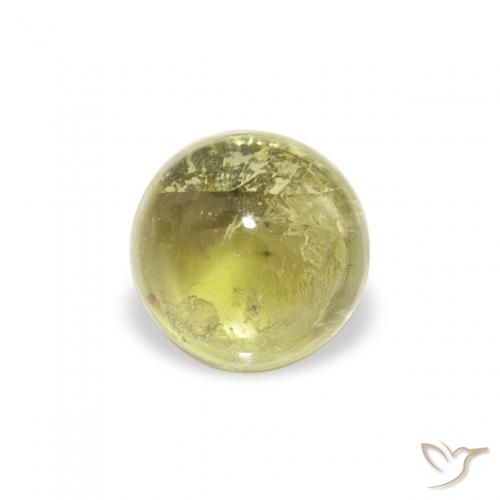 0.72ct 天然 暖土绿 碧玺, 圆形的, 透明