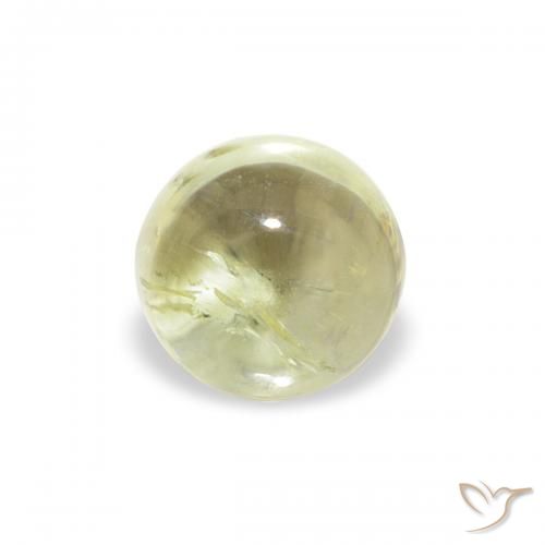 0.64ct 天然 黄绿色 碧玺, 圆形的, 透明