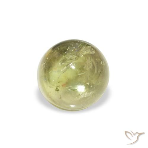 1.35ct 天然 暖土绿 碧玺, 圆形的, 透明