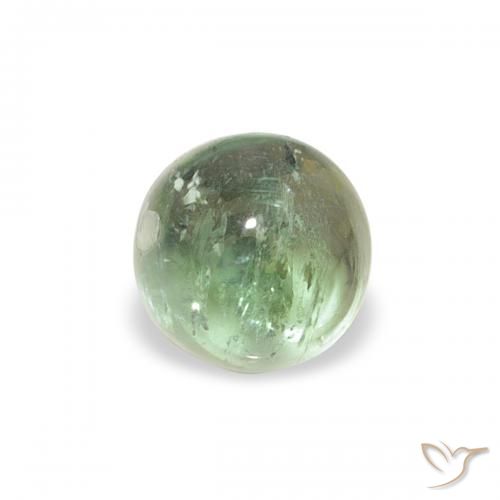 0.66ct 天然 Medium Light-Green 碧玺, 圆形的, 透明