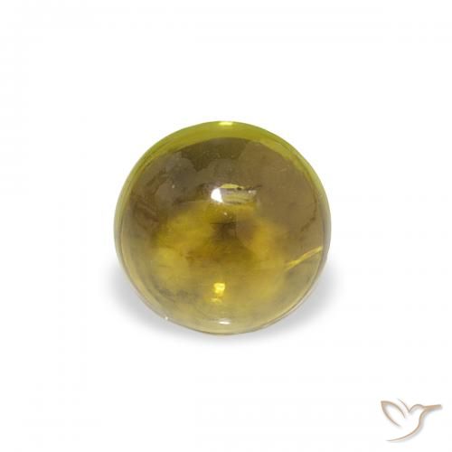 0.37ct 天然 大地绿 碧玺, 圆形的, 透明
