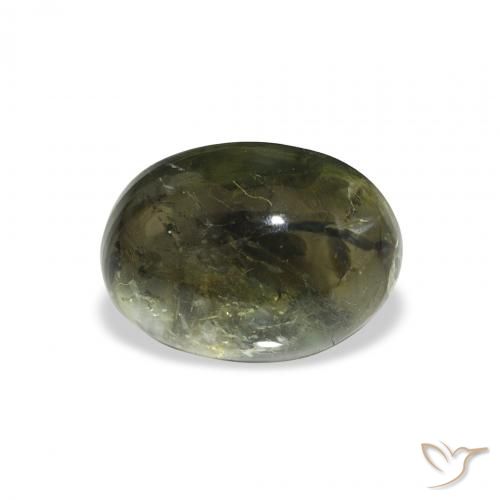 1.82ct 天然 深绿色 碧玺, 椭圆形, 透明