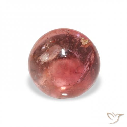 0.92ct 天然 印度红 碧玺, 圆形的, 透明