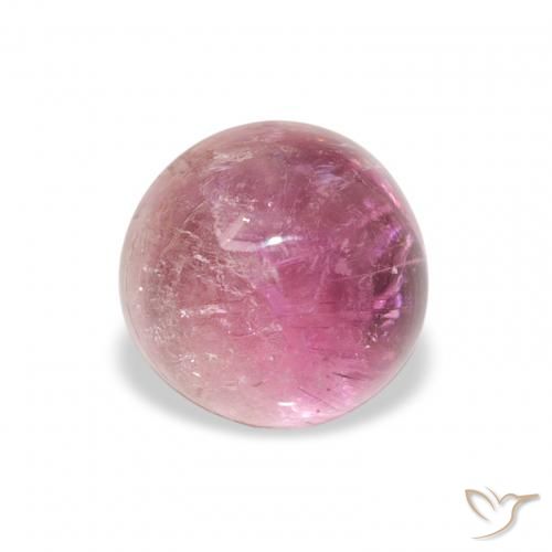 1.51ct 天然 中粉红色 碧玺, 圆形的, 透明