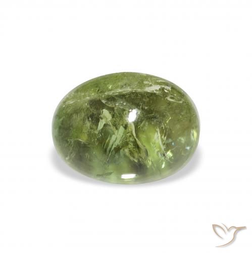 1.76ct 天然 暖绿 碧玺, 椭圆形, 透明