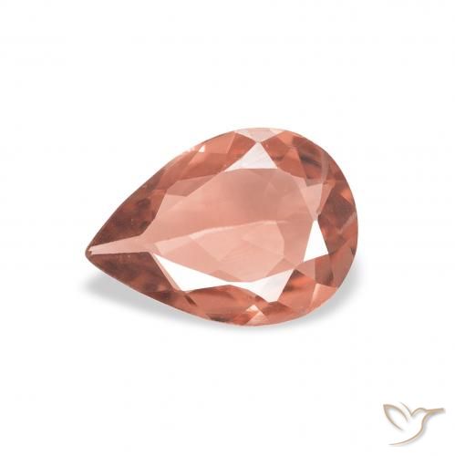 0.65ct 天然 中红 碧玺, 梨形, VVS-VS