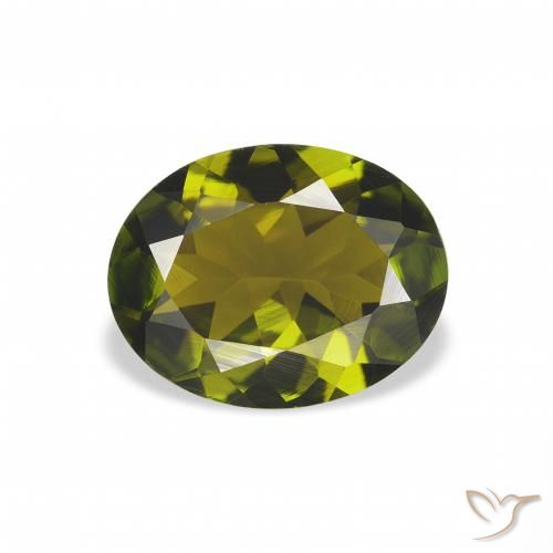 1.51ct 天然 深林绿 碧玺, 椭圆形, VVS