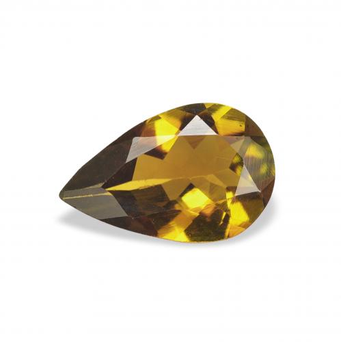 0.91ct 天然 金棕色 碧玺, 梨形, VVS
