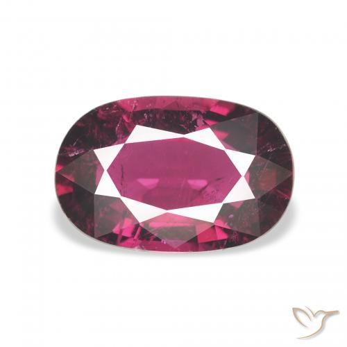 2.04ct 天然 Medium Dark-Purple 碧玺, 椭圆形, VS-SI