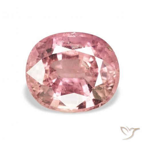 3.40ct 天然 浅粉色 碧玺, 椭圆形, VS-SI