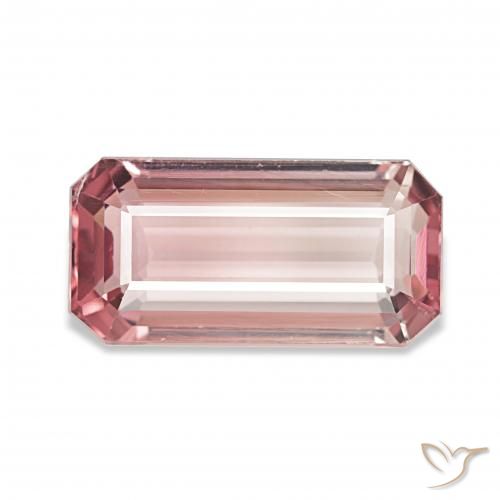 3.74ct Medium Light-Pink 碧玺 宝石, 祖母绿式切割, VS