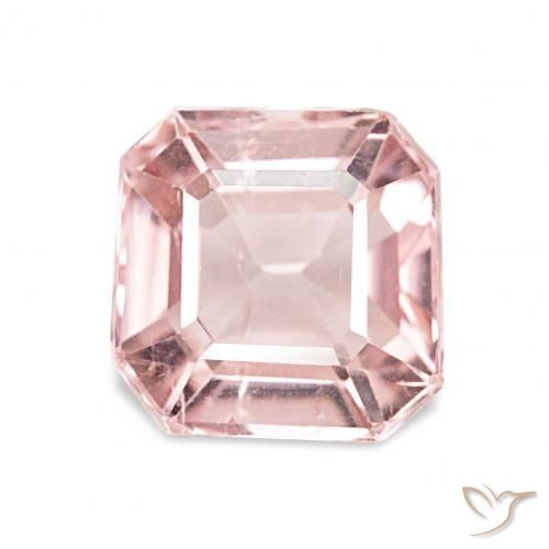 2.04ct 淡泡泡糖粉色 碧玺 宝石, 祖母绿式切割, VS
