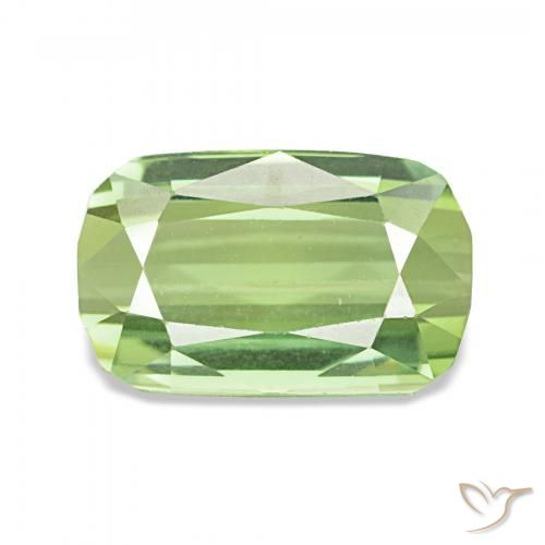 2.96ct 黄绿色 碧玺 宝石, 软垫, VVS
