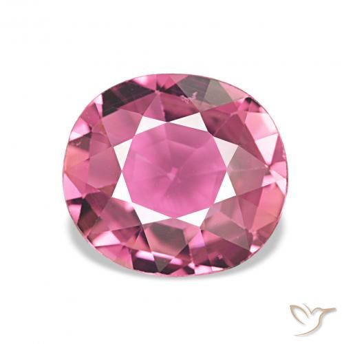 1.91ct 中粉红色 碧玺 宝石, 椭圆形, VS
