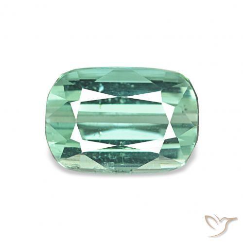 1.75ct 浅蓝绿色 碧玺 宝石, 软垫, VS