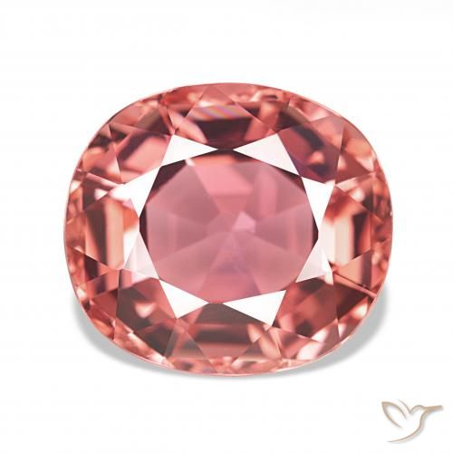 6.31ct 深粉色 碧玺 宝石, 软垫, VVS