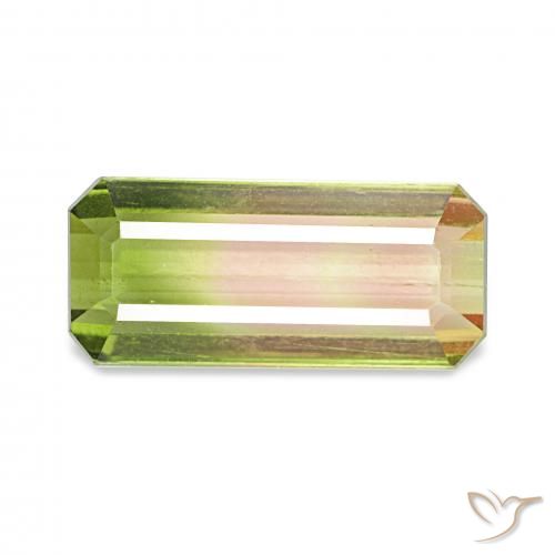 1.53ct 西瓜红 碧玺, 祖母绿式切割, VS