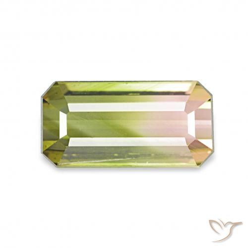 1.06ct 西瓜红 碧玺, 祖母绿式切割, VS