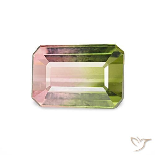 0.93ct 西瓜红 碧玺, 祖母绿式切割, VS